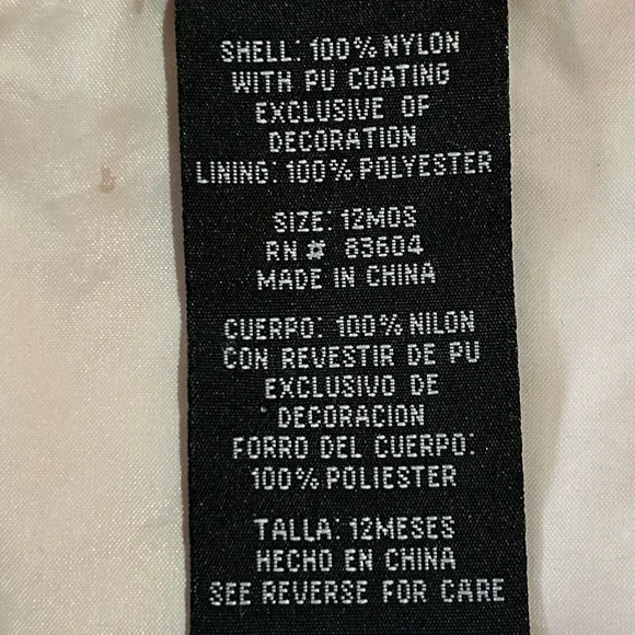 Tennessee Volunteers Vols Orange Windbreaker Jacket Baby Toddler Sz 12 Months. - Picture 8 of 8